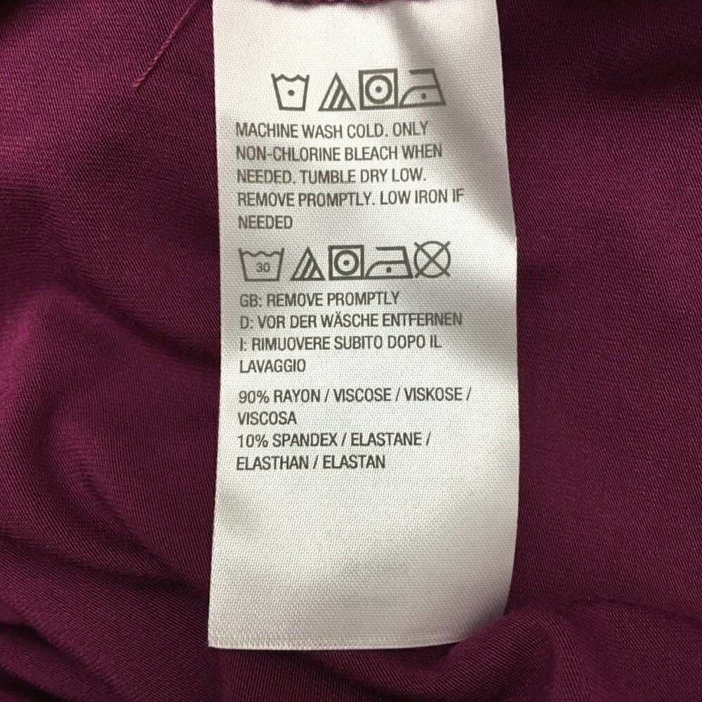 NEW Susan Graver Plum Purple Dress Cool Touch Mock Neck Swing Dress XXS - Picture 10 of 12